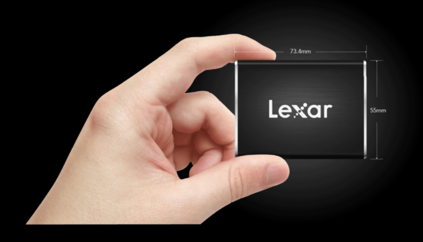 LEXAR SL-100 PRO PORTABLE SSD 500GB R:950/W:950MB/S LSL100P-500RB